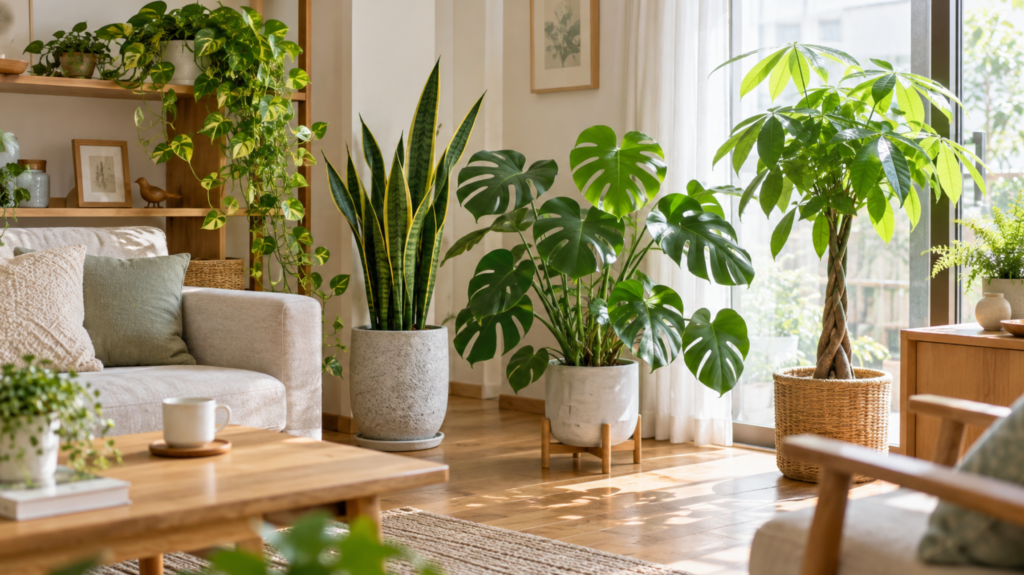 初心者におすすめのポトスやサンスベリアなど室内観葉植物